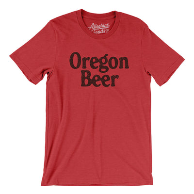 Oregon Beer Men/Unisex T-Shirt-Heather Red-Allegiant Goods Co. Vintage Sports Apparel