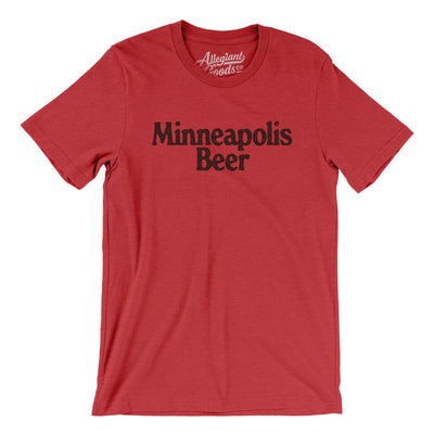 Minneapolis Beer Men/Unisex T-Shirt-Heather Red-Allegiant Goods Co. Vintage Sports Apparel