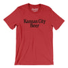 Kansas City Beer Men/Unisex T-Shirt-Heather Red-Allegiant Goods Co. Vintage Sports Apparel