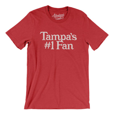 Tampa's Number 1 Fan Men/Unisex T-Shirt-Heather Red-Allegiant Goods Co. Vintage Sports Apparel