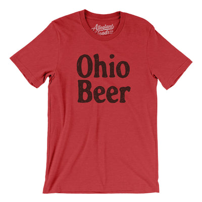 Ohio Beer Men/Unisex T-Shirt-Heather Red-Allegiant Goods Co. Vintage Sports Apparel