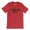 California Beer Men/Unisex T-Shirt-Heather Red-Allegiant Goods Co. Vintage Sports Apparel