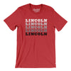 Lincoln Repeat Men/Unisex T-Shirt-Heather Red-Allegiant Goods Co. Vintage Sports Apparel