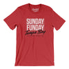 Sunday Funday Tampa Bay Men/Unisex T-Shirt-Heather Red-Allegiant Goods Co. Vintage Sports Apparel