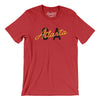 Atlanta Ga Overprinted Men/Unisex T-Shirt-Heather Red-Allegiant Goods Co. Vintage Sports Apparel