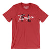 Tampa Fl Overprinted Men/Unisex T-Shirt-Heather Red-Allegiant Goods Co. Vintage Sports Apparel