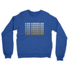 Los Angeles Repeat Midweight French Terry Crewneck Sweatshirt-Heather Royal-Allegiant Goods Co. Vintage Sports Apparel