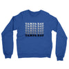 Tampa Bay Repeat Midweight French Terry Crewneck Sweatshirt-Heather Royal-Allegiant Goods Co. Vintage Sports Apparel