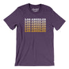 Los Angeles Repeat Men/Unisex T-Shirt-Heather Team Purple-Allegiant Goods Co. Vintage Sports Apparel