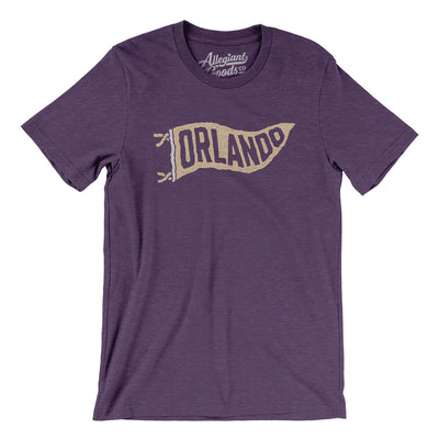 Orlando Pennant Men/Unisex T-Shirt-Heather Team Purple-Allegiant Goods Co. Vintage Sports Apparel