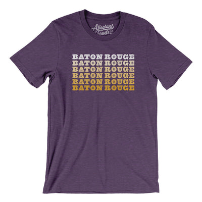 Baton Rouge Repeat Men/Unisex T-Shirt-Heather Team Purple-Allegiant Goods Co. Vintage Sports Apparel