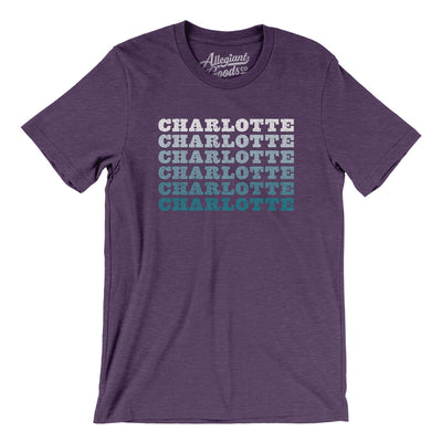 Charlotte Repeat Men/Unisex T-Shirt-Heather Team Purple-Allegiant Goods Co. Vintage Sports Apparel