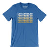 Los Angeles Repeat Men/Unisex T-Shirt-Heather True Royal-Allegiant Goods Co. Vintage Sports Apparel