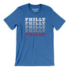 Philly Repeat Men/Unisex T-Shirt-Heather True Royal-Allegiant Goods Co. Vintage Sports Apparel