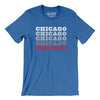 Chicago Repeat Men/Unisex T-Shirt-Heather True Royal-Allegiant Goods Co. Vintage Sports Apparel