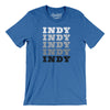 Indy Repeat Men/Unisex T-Shirt-Heather True Royal-Allegiant Goods Co. Vintage Sports Apparel