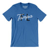 Tampa Fl Overprinted Men/Unisex T-Shirt-Heather True Royal-Allegiant Goods Co. Vintage Sports Apparel