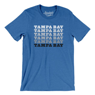 Tampa Bay Repeat Men/Unisex T-Shirt-Heather True Royal-Allegiant Goods Co. Vintage Sports Apparel