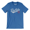 Buffalo Vintage Script Men/Unisex T-Shirt-Heather True Royal-Allegiant Goods Co. Vintage Sports Apparel