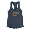 Tampa Beer Women's Racerback Tank-Indigo-Allegiant Goods Co. Vintage Sports Apparel