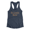 St. Louis Beer Women's Racerback Tank-Indigo-Allegiant Goods Co. Vintage Sports Apparel