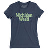 Michigan Weed Women's T-Shirt-Indigo-Allegiant Goods Co. Vintage Sports Apparel