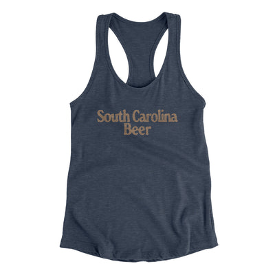 South Carolina Beer Women's Racerback Tank-Indigo-Allegiant Goods Co. Vintage Sports Apparel