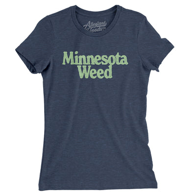 Minnesota Weed Women's T-Shirt-Indigo-Allegiant Goods Co. Vintage Sports Apparel