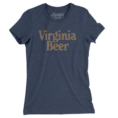 Virginia Beer Women's T-Shirt-Indigo-Allegiant Goods Co. Vintage Sports Apparel