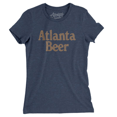 Atlanta Beer Women's T-Shirt-Indigo-Allegiant Goods Co. Vintage Sports Apparel