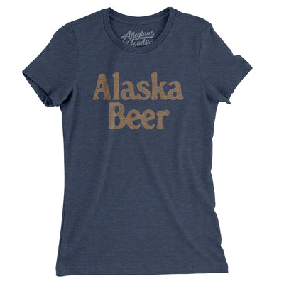 Alaska Beer Women's T-Shirt-Indigo-Allegiant Goods Co. Vintage Sports Apparel