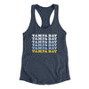 Tampa Bay Repeat Women's Racerback Tank-Indigo-Allegiant Goods Co. Vintage Sports Apparel