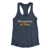 Houston's Number 1 Fan Women's Racerback Tank-Indigo-Allegiant Goods Co. Vintage Sports Apparel