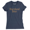 Maryland Beer Women's T-Shirt-Indigo-Allegiant Goods Co. Vintage Sports Apparel