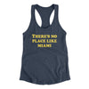 There's No Place Like Miami Women's Racerback Tank-Indigo-Allegiant Goods Co. Vintage Sports Apparel