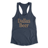 Dallas Beer Women's Racerback Tank-Indigo-Allegiant Goods Co. Vintage Sports Apparel