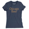 Chicago Beer Women's T-Shirt-Indigo-Allegiant Goods Co. Vintage Sports Apparel