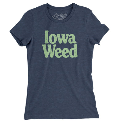 Iowa Weed Women's T-Shirt-Indigo-Allegiant Goods Co. Vintage Sports Apparel