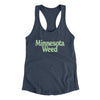 Minnesota Weed Women's Racerback Tank-Indigo-Allegiant Goods Co. Vintage Sports Apparel