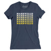 Nashville Repeat Women's T-Shirt-Indigo-Allegiant Goods Co. Vintage Sports Apparel