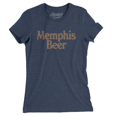 Memphis Beer Women's T-Shirt-Indigo-Allegiant Goods Co. Vintage Sports Apparel