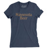 Minnesota Beer Women's T-Shirt-Indigo-Allegiant Goods Co. Vintage Sports Apparel