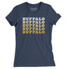 Buffalo Repeat Women's T-Shirt-Indigo-Allegiant Goods Co. Vintage Sports Apparel