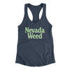 Nevada Weed Women's Racerback Tank-Indigo-Allegiant Goods Co. Vintage Sports Apparel