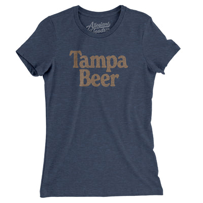 Tampa Beer Women's T-Shirt-Indigo-Allegiant Goods Co. Vintage Sports Apparel