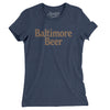 Baltimore Beer Women's T-Shirt-Indigo-Allegiant Goods Co. Vintage Sports Apparel