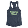 Virginia Weed Women's Racerback Tank-Indigo-Allegiant Goods Co. Vintage Sports Apparel