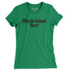 Rhode Island Beer Women's T-Shirt-Kelly Green-Allegiant Goods Co. Vintage Sports Apparel