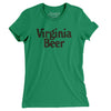 Virginia Beer Women's T-Shirt-Kelly Green-Allegiant Goods Co. Vintage Sports Apparel