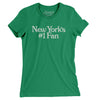 New York's Number 1 Fan Women's T-Shirt-Kelly Green-Allegiant Goods Co. Vintage Sports Apparel